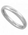 Surgical Steel Plain Wedding Band Thumb Ring / Toe Ring 3mm Domed Comfort-Fit High Polish- sizes 5 - 12 - CU112E510TL