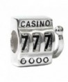 Sterling Silver Slot Machine 777 European Bead Charm - CJ11C5IODMN