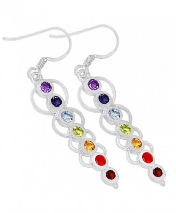 Xtremegems Caduceus Healing Chakra 925 Sterling Silver Earrings Jewelry 2" CP166 - CH121HNLYY1