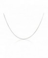 Chelsea Jewelry Basic Collections Italian designed 1.2mm Wide 18K White Gold Round Shaped Snake Chain Necklace - C41269KLOHJ