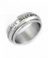 Always Sisters Forever Friends Spinner Ring - Sister Rings - BFF Sister Gifts - Best Friends Sister Ring - C7115MDQK9H