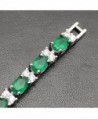 Bracelet Gemstone Emerald Crystal Zirconia in Women's Tennis Bracelets