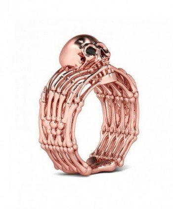 EVBEA Steampunk Octopus Rings Womens Vintage Rose Gold Skull Jewelry - CJ189Y0CH2O