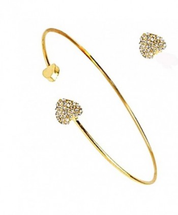 Gofypel Open Cuff Bracelet Adjustable Open Bangle Bracelet Stretch Jewelry for Girls Women Gift - CX186E9LGHD