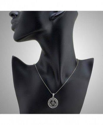 Sterling Silver Trinity Pendant Necklace in Women's Pendants