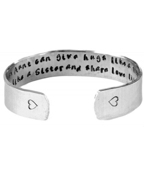 Aunt / Auntie Gift - Only an Aunt...Custom Hand Stamped Cuff Bracelet - CC11MJFYWYL