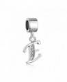 Mel Crouch A-Z Letter Charms Alphabet Initial Birthday Charms Rhinestone Spacer Beads For Bracelets - CZ1850L3SU4