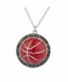 Lux Accessories Silver I Can Do All Things Religious Basketball Charm Necklace - CK17YSOGGCQ