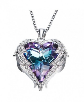 Yeemer Necklace Necklaces Swarovski Crystals - Purple - CL189020428