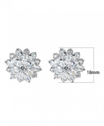Jewelry snowflake Sparkling Christmas Snowflake in Women's Stud Earrings