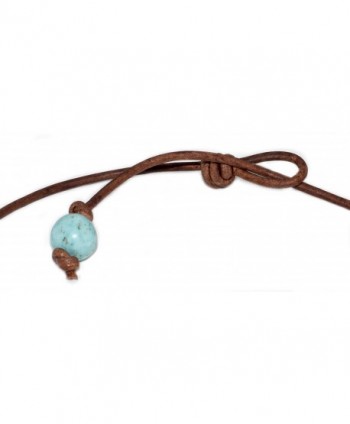 Quality Genuine Turquoise Necklace Leather