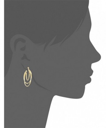 Nine West Earrings Gold Tone Twisted