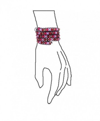 Bling Jewelry Simulated Leather Bracelet in Women's Strand Bracelets