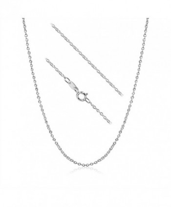 Sterling Silver 1.5mm Cable Chain Necklace - C011V8Y0SVP