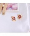YAZILIND Charming Plated Zirconia Earrings