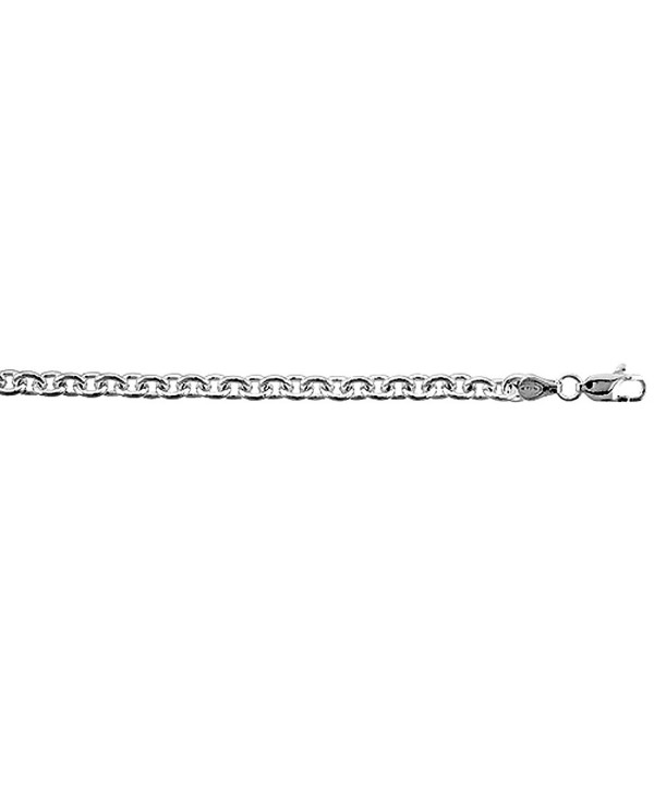 Sterling Silver Cable Link Chain Necklaces & Bracelets 4.6mm Nickel Free Italy- sizes 7 - 30 inches - C4112875D4D