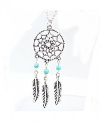 Ammazona Fashion Retro Jewelry Dream Catcher Pendant Chain Necklace - CY12H7V4KXT