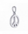 Small Peace Sign Sterling Silver