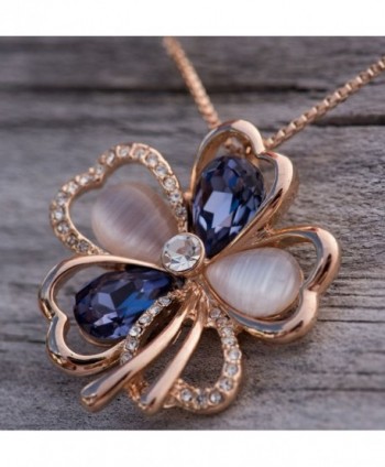 Presented Leafael Necklace Swarovski Crystals in Women's Pendants