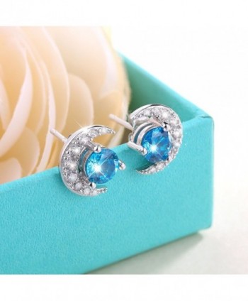 Sterling Silver Crescent Jewelry Earrings in Women's Stud Earrings