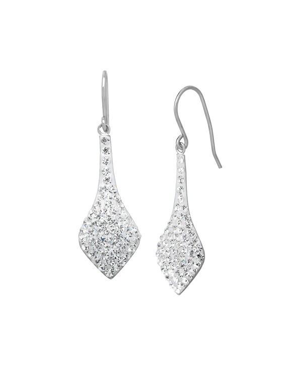 Crystal Drop Earrings in Sterling Silver - CQ11TAGP9PH