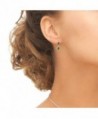 Flashed Sterling Simulated Teardrop Earrings in Women's Drop & Dangle Earrings