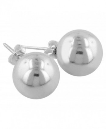 Sterling Silver 12mm Ball Stud Earrings - CW113X6MUTJ