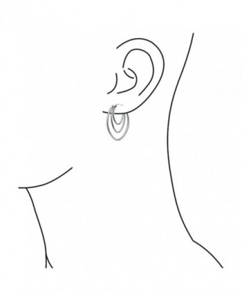 Bling Jewelry Statement Earrings Stainless in Women's Hoop Earrings