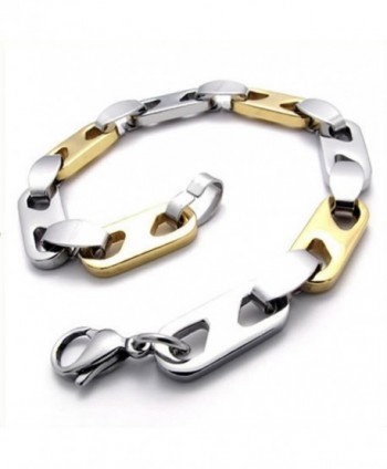 KONOV Polished Stainless Steel Bracelet in Women's Link Bracelets