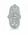 Bling Jewelry Vintage Finger Rhodium in Women's Statement Rings