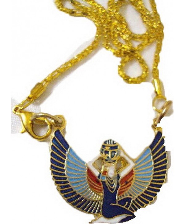 Handmade Egyptian Isis Wings Jewelry S Necklace Pendant Enamel Pharaoh Egypt 102 - CL11S45R7HT