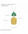 Creative Pineapple Necklace Yellow Pendant in Women's Pendants