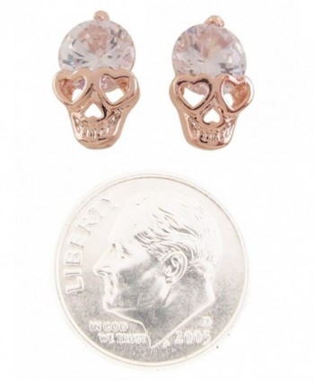 DaisyJewel Halloween White Crystal Earrings in Women's Stud Earrings