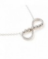 Infinity Zirconia Sterling Silver16 Necklace