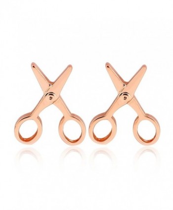 CHUYUN Fashion Silver Stud Earrings Cute Scissors Small Earrings For Women Charm Jewelry Christmas Gift - C21868223QH