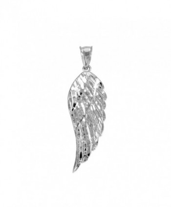 Textured Sterling Silver Pendant Necklace in Women's Pendants