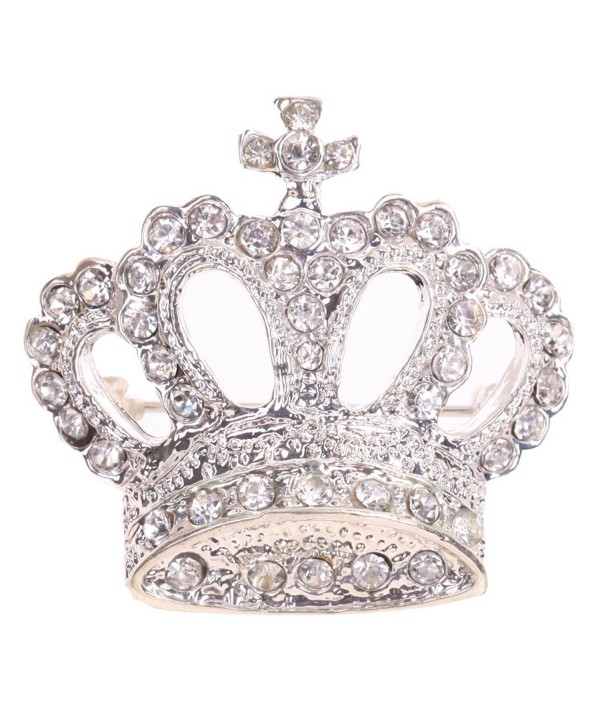YAZILIND Jewelry Sweet Crown Brooches and Pins Shining Full for Women Girls Gift Idea - CM12DSXKJKN