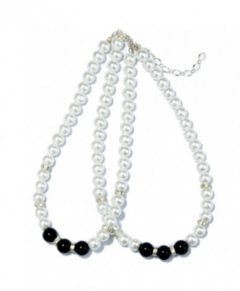 TS Womens Choker Entangled Necklace in Women's Pearl Strand Necklaces