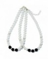 TS Womens Choker Entangled Necklace in Women's Pearl Strand Necklaces