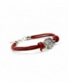 Leather Bracelet Prosperity Abundance Silver in Women's Charms & Charm Bracelets