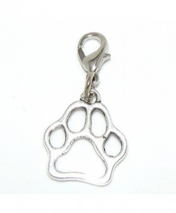 Pro Jewelry Dangling "Paw Print" Clip-on Bead for Charm Bracelet 33792 - CY11OWRK34R