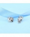 Sterling Earrings Hypoallergenic Crystals Swarovski in Women's Stud Earrings