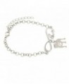 Infinity Gift Silhouette Silver Tone Jewelry in Women's Charms & Charm Bracelets
