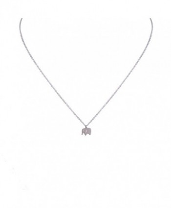 Elephant Necklace Tiny Stainless Pendant Jewelry