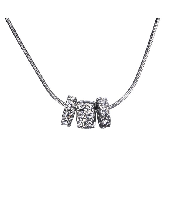 Loches Lynn Stelluxa Austrian Crystals 925 Silver Plated Fashion Jewelry Necklace (N-8359) - CV11VIH4HK5