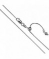 Sterling Silver Rhodium Plated Box Chain 0.9mm Solid 925 Italy New Necklace - CW17YLDWN97