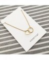HONEYCAT Interlocking Necklace Minimalist Delicate in Women's Chain Necklaces
