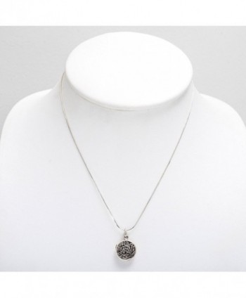 Oxidized Sterling Filigree Vintage Necklace in Women's Lockets