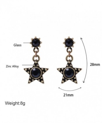 Star Earrings Vintage Drop Sensitive