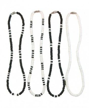 Native Treasure - 22" Set of 4 Puka Shell Necklaces - 5mm (3/16") - C4119PDNFRF